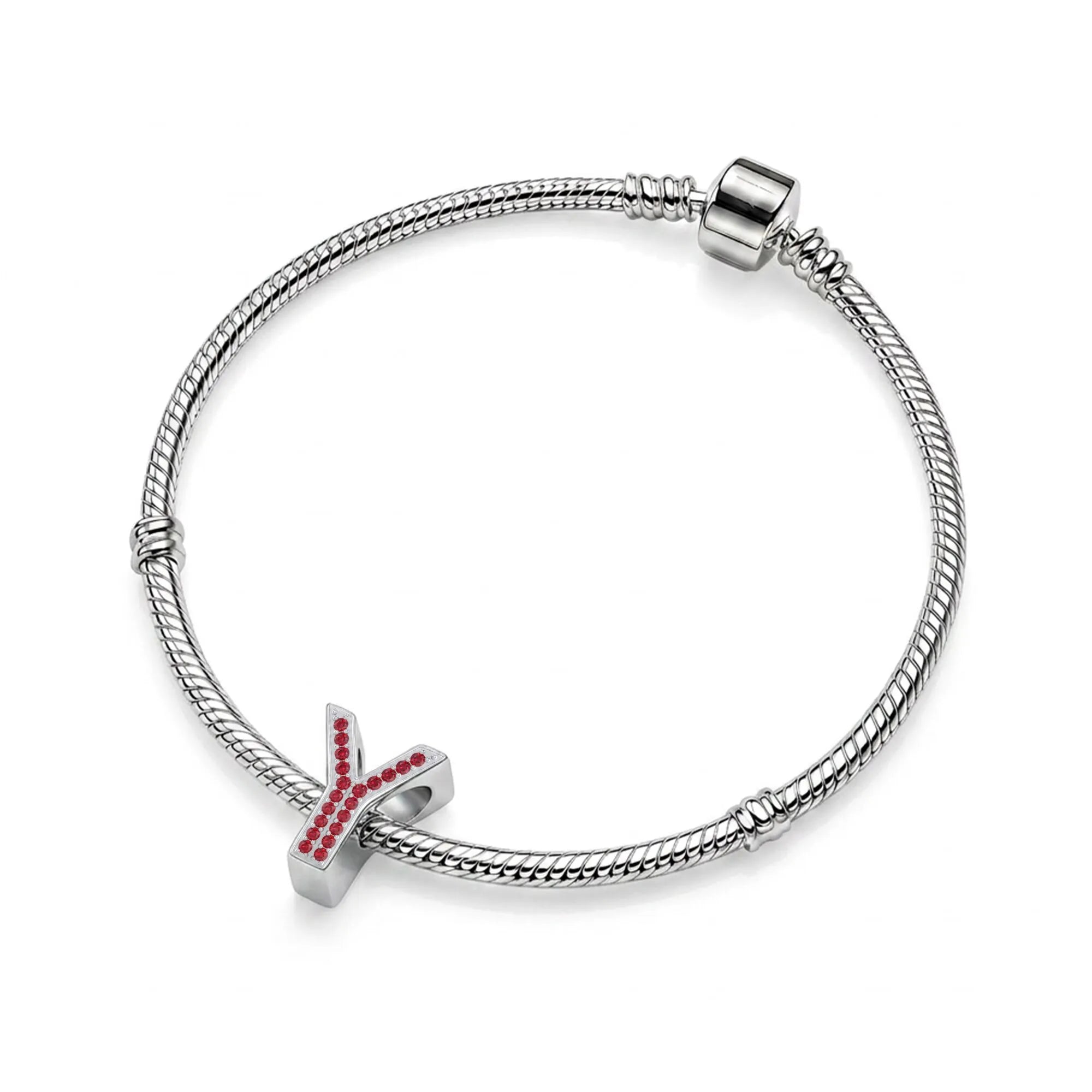 Red Letter Y / Upsilon Charm