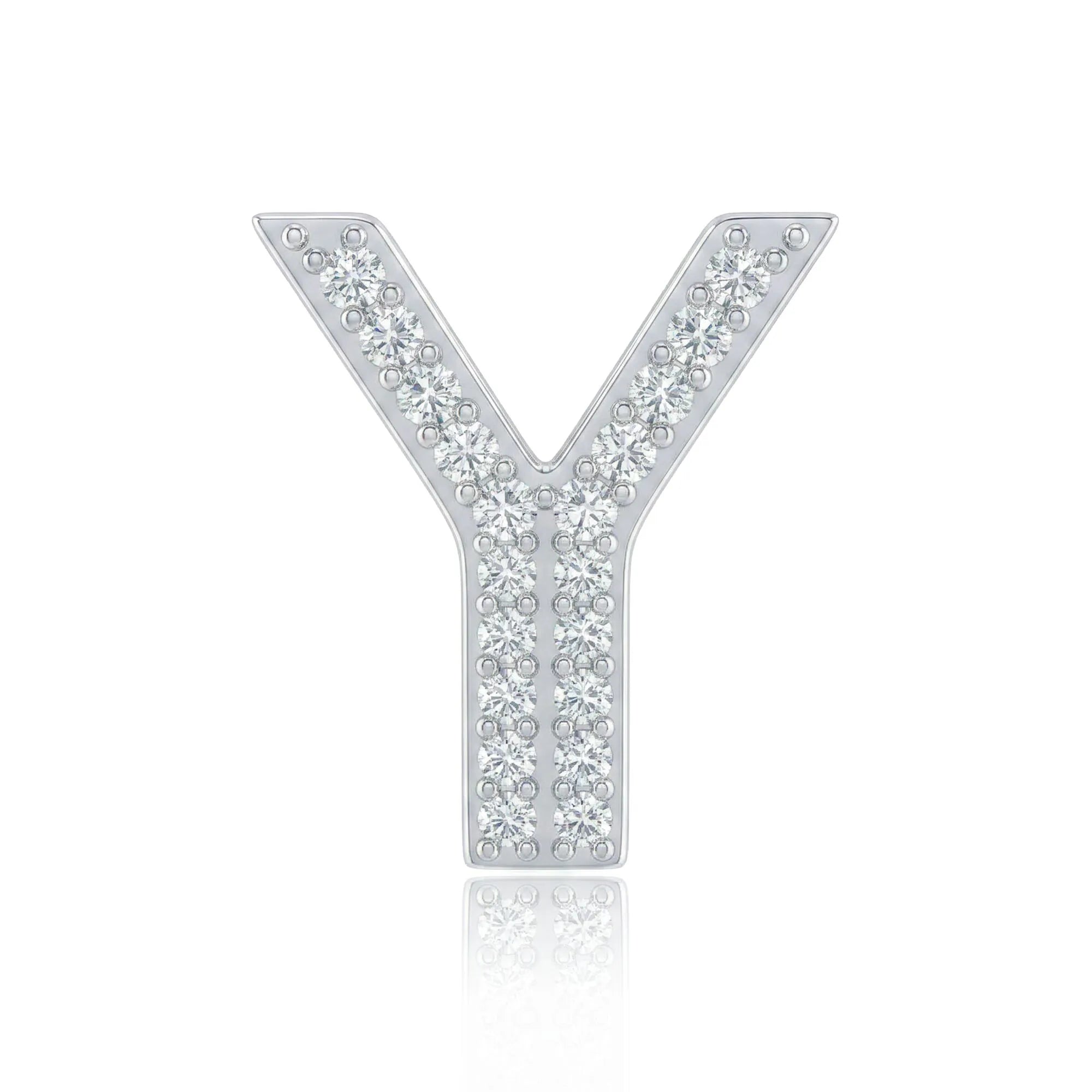 Silver Letter Y / Upsilon Charm