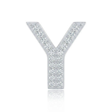 Silver Letter Y / Upsilon Charm