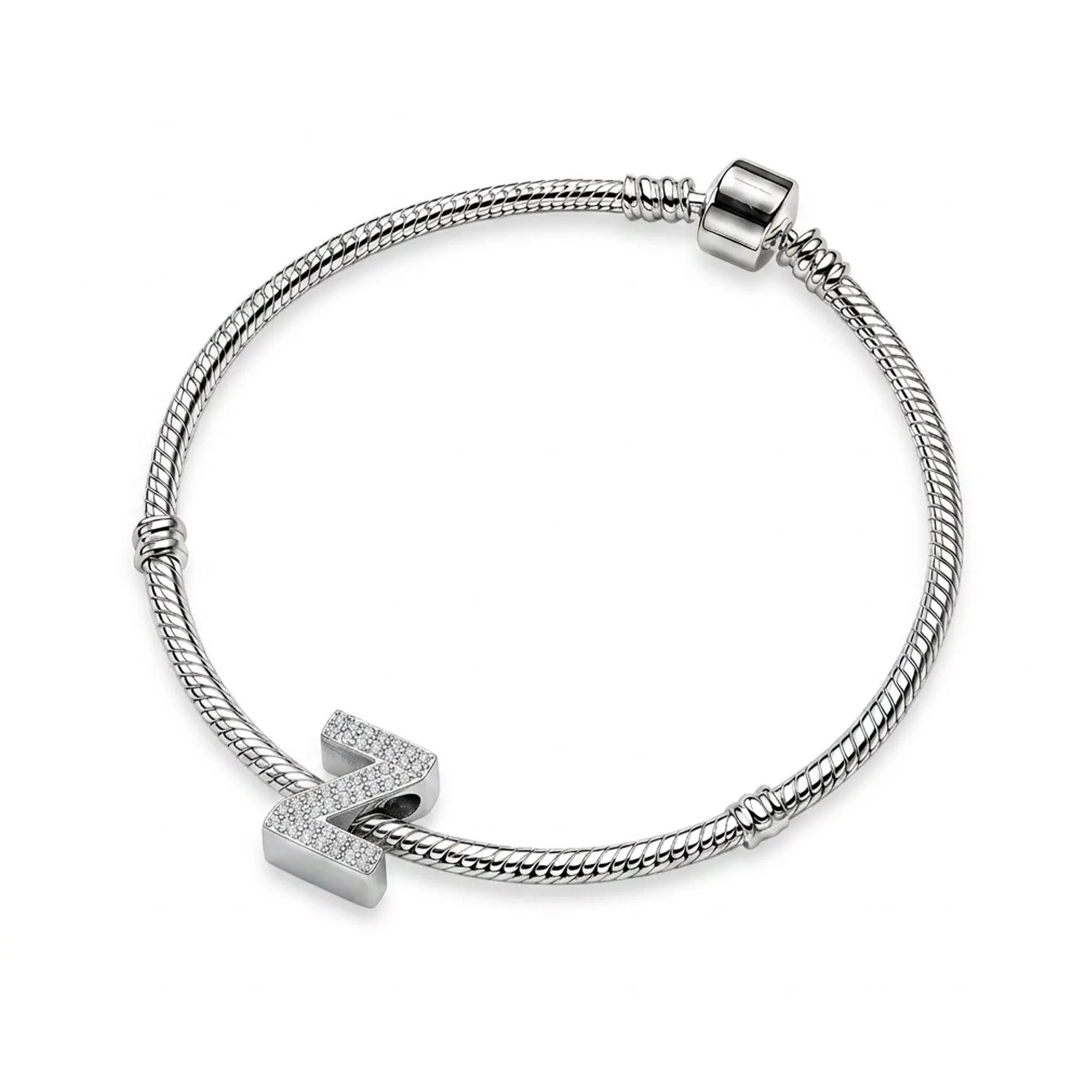 Silver Letter Z / Zeta Charm