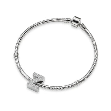 Silver Letter Z / Zeta Charm