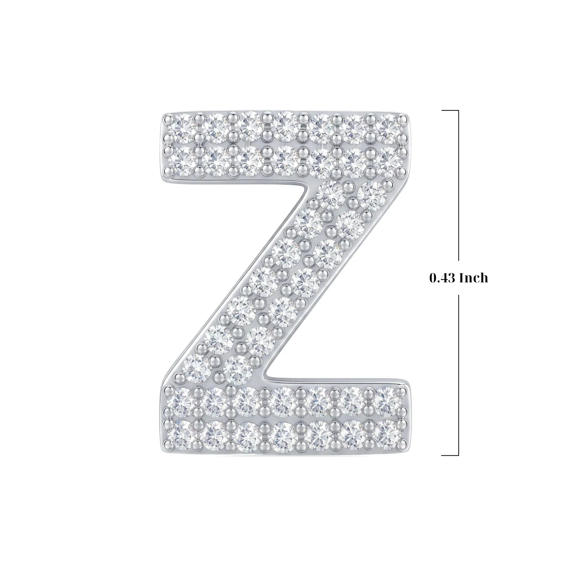Silver Letter Z / Zeta Charm