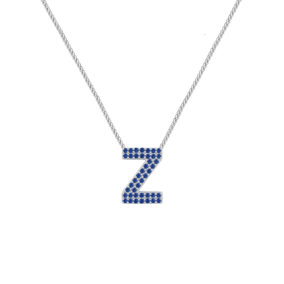 Blue Letter Z / Zeta Charm