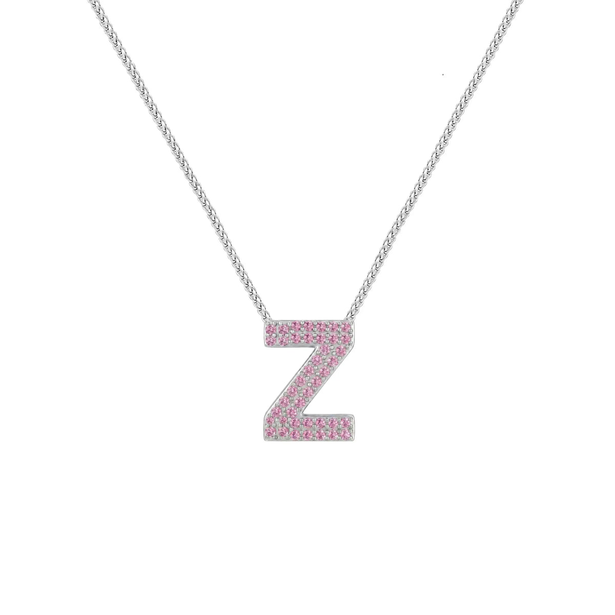 Pink Letter Z / Zeta Charm