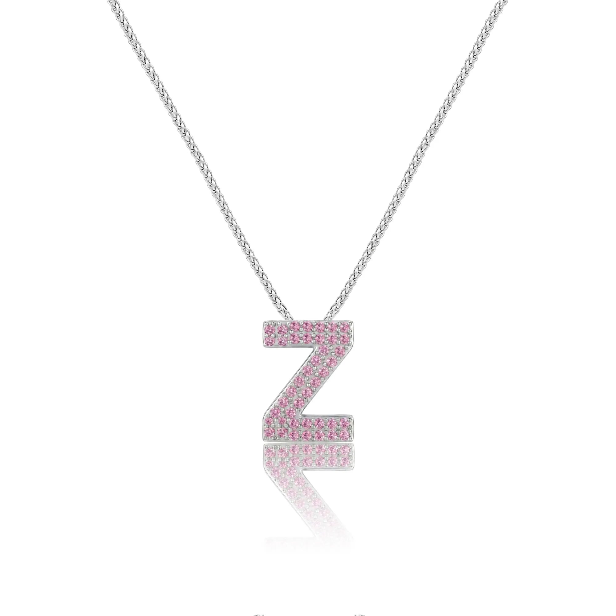Pink Letter Z / Zeta Charm