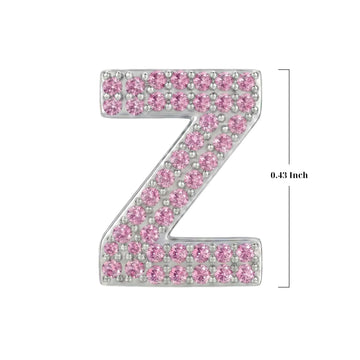 Pink Letter Z / Zeta Charm