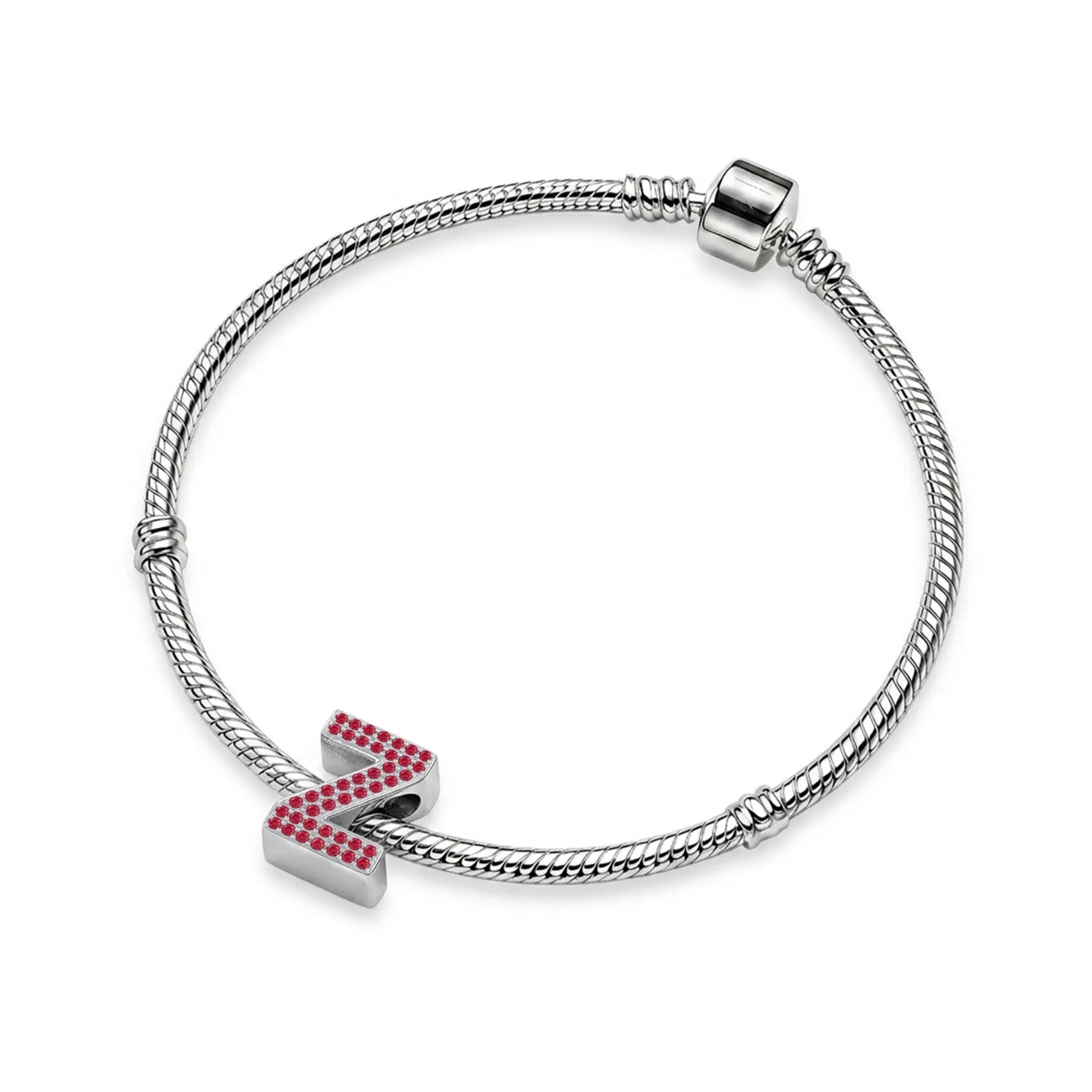 Red Letter Z / Zeta Charm