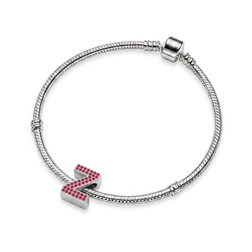 Red Letter Z / Zeta Charm