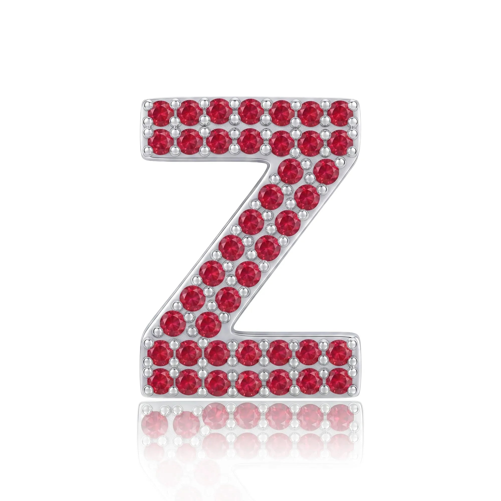 Red Letter Z / Zeta Charm