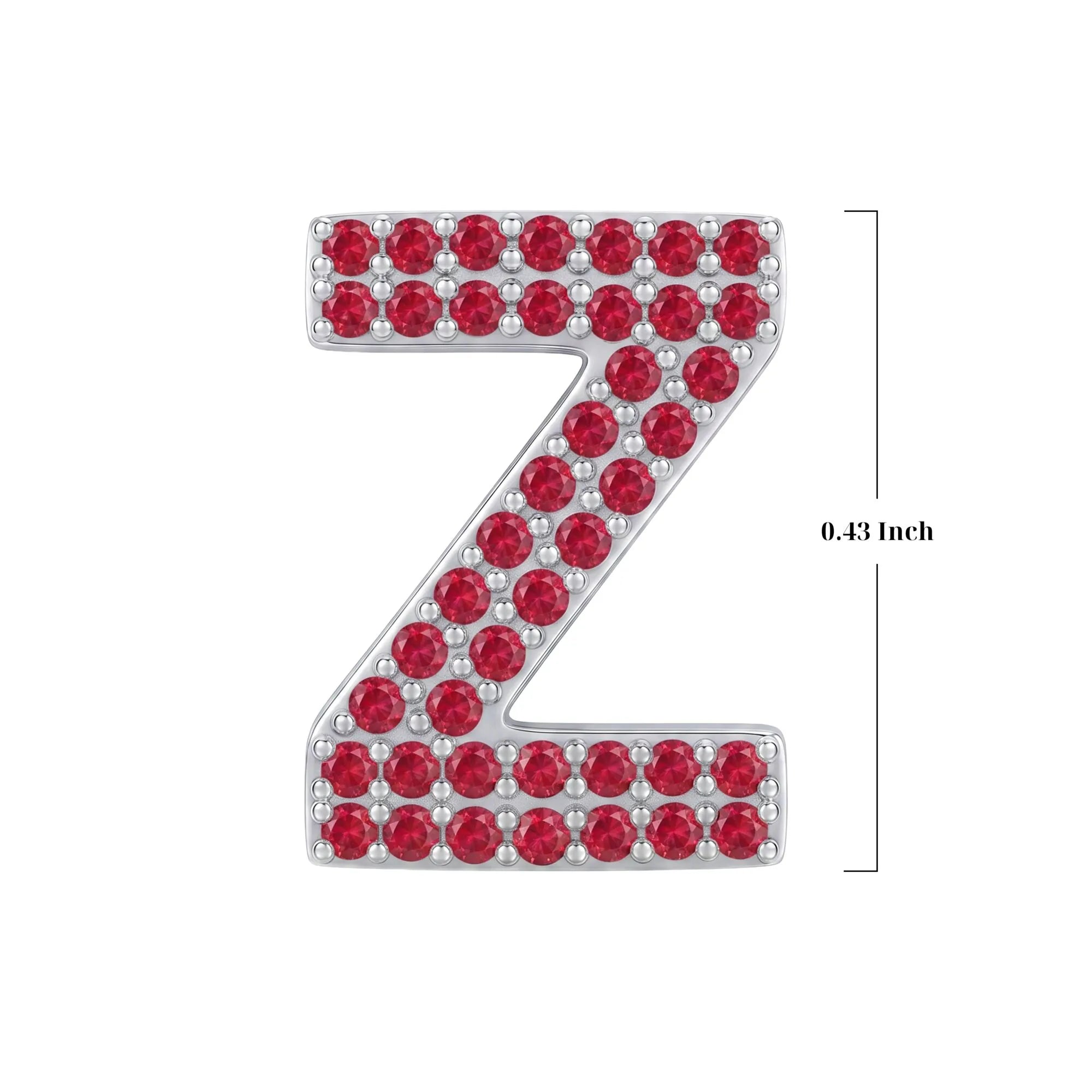 Red Letter Z / Zeta Charm