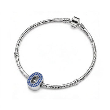 Blue Number 0 Charm