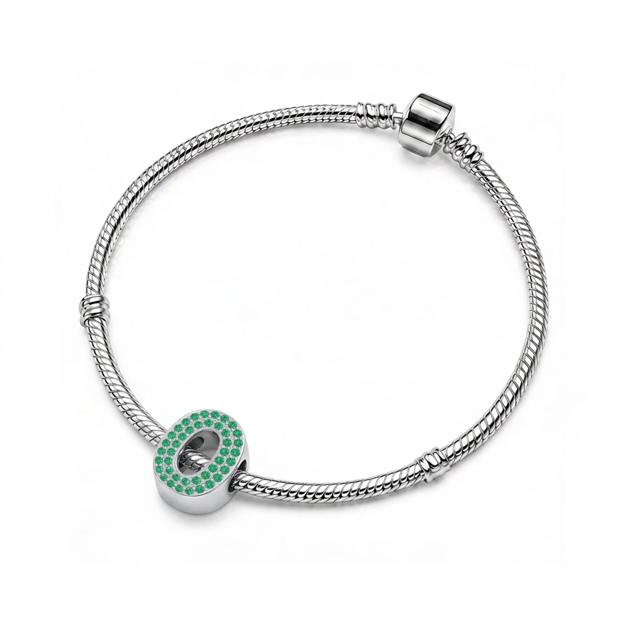Green Number 0 Charm