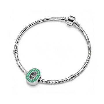 Green Number 0 Charm