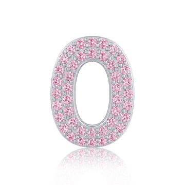 Pink Number 0 Charm