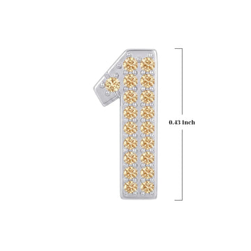 Gold Number 1 Charm