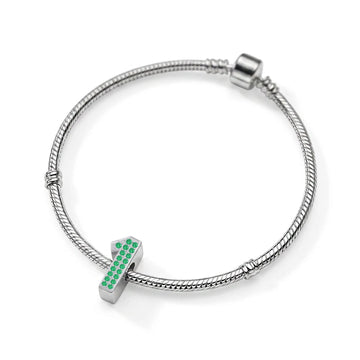 Green Number 1 Charm