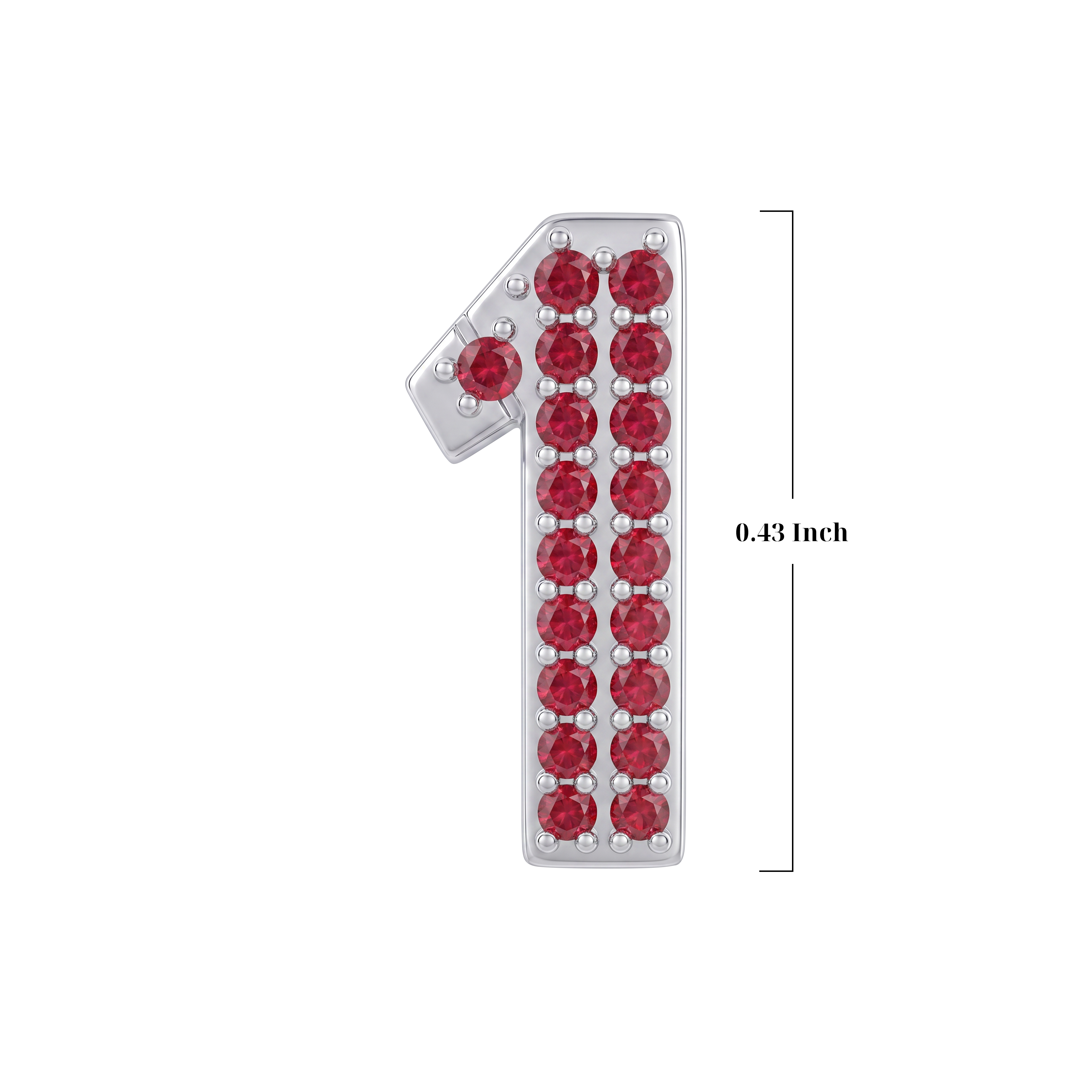 Red Number 1 Charm
