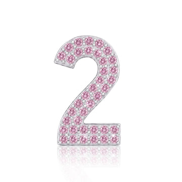 Pink Number 2 Charm