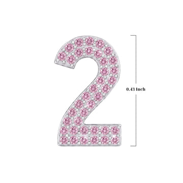 Pink Number 2 Charm
