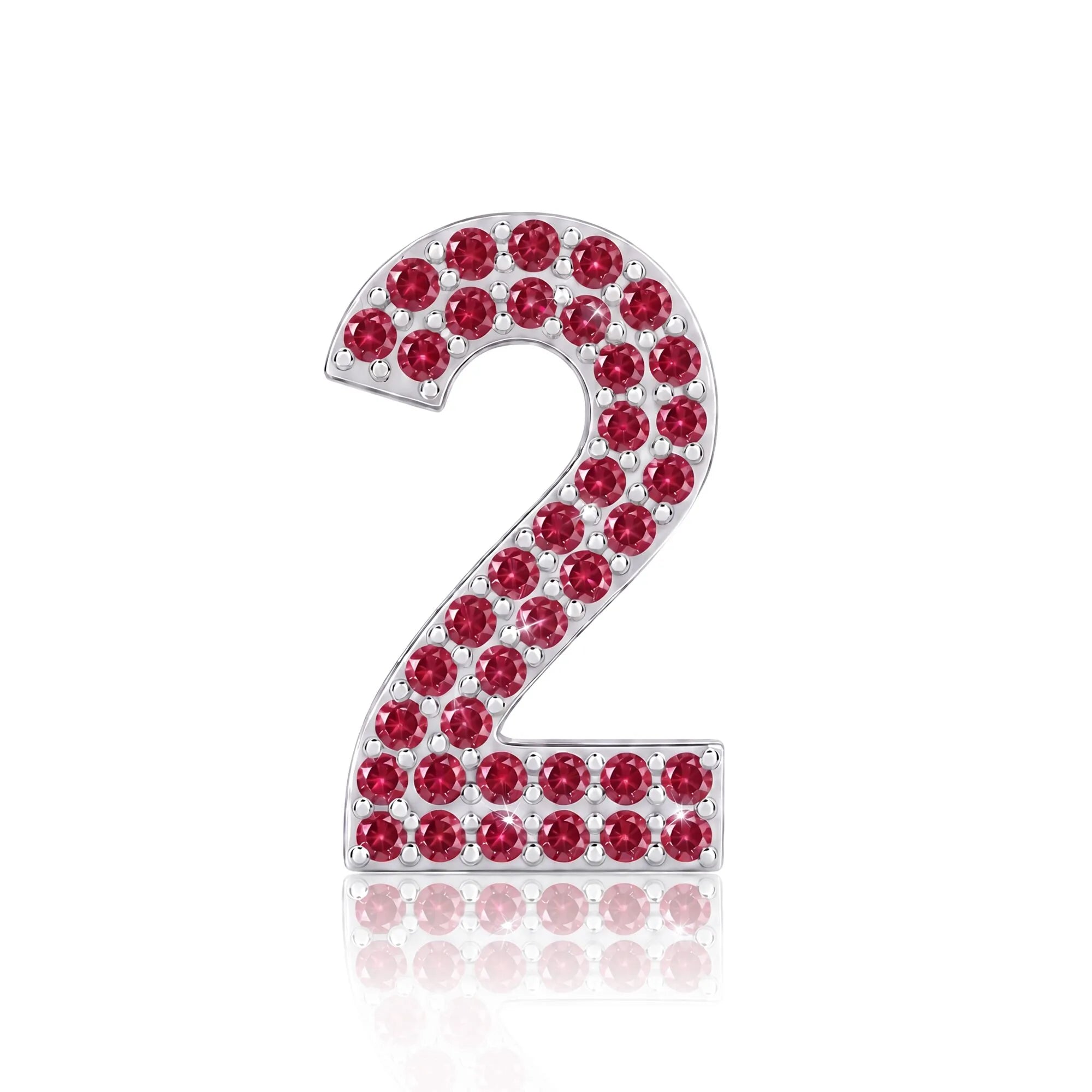 Red Number 2 Charm