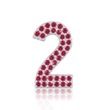 Red Number 2 Charm