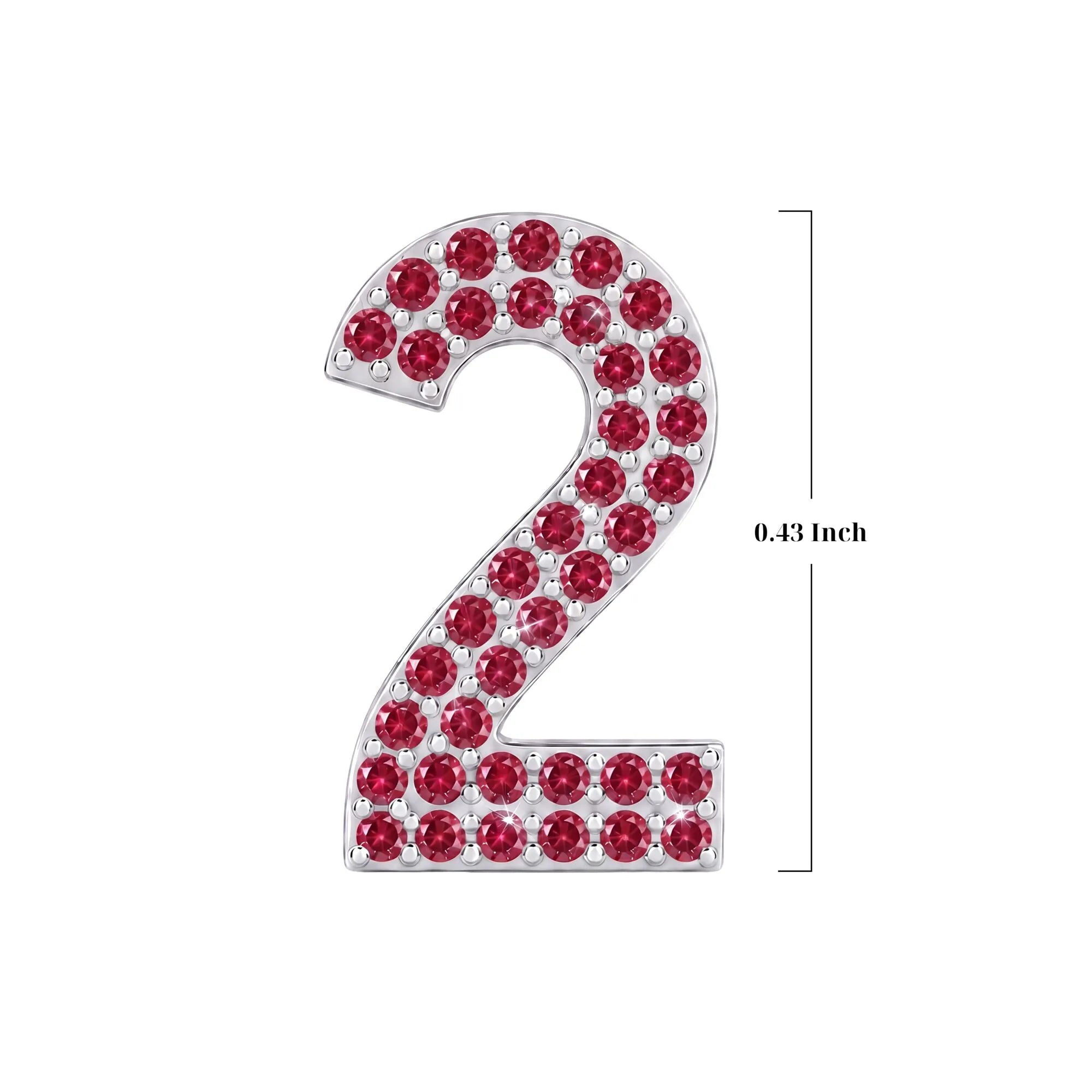 Red Number 2 Charm