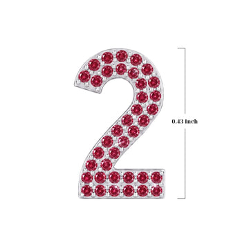 Red Number 2 Charm