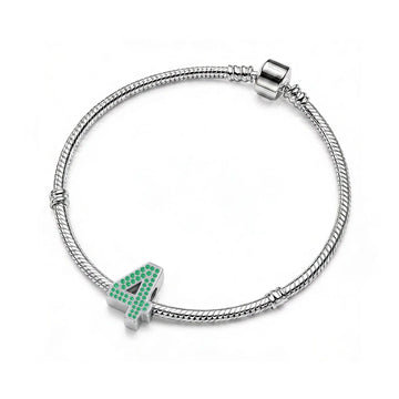 Green Number 4 Charm
