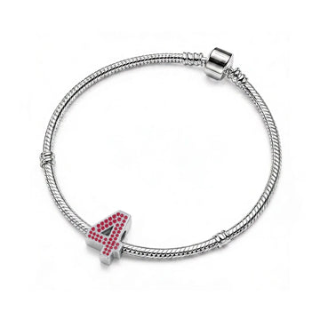 Red Number 4 Charm