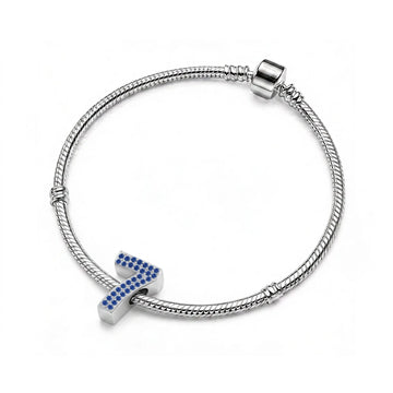 Blue Number 7 Charm