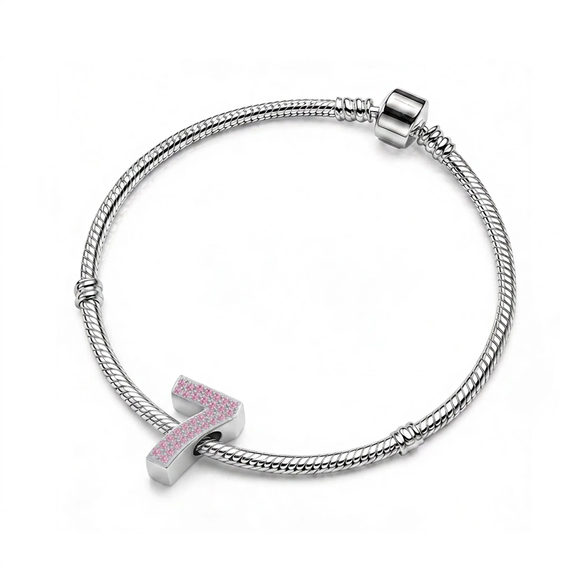 Pink Number 7 Charm