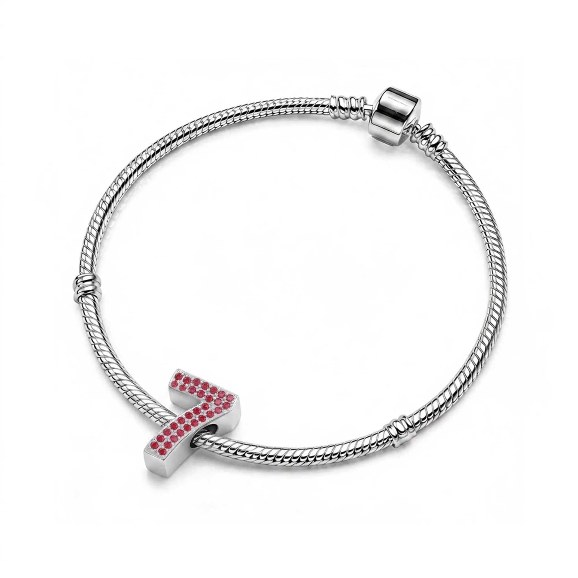 Red Number 7 Charm