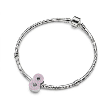 Pink Number 8 Charm