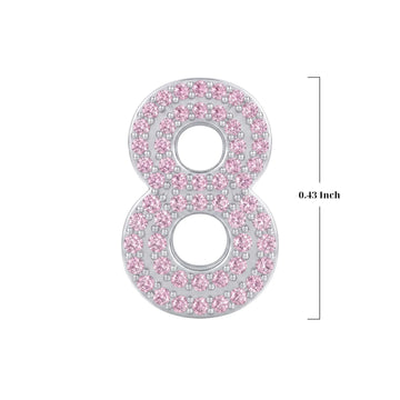 Pink Number 8 Charm