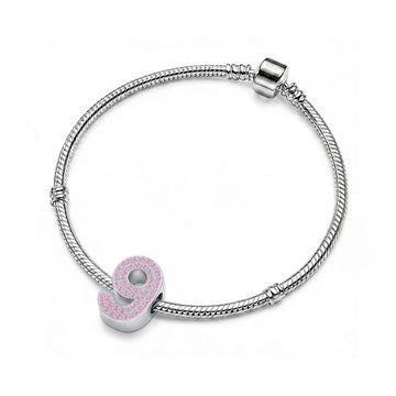 Pink Number 9 Charm