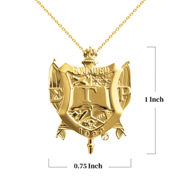 SGRho Shield Gold Vermeil Pendant (Chain Sold Separately)