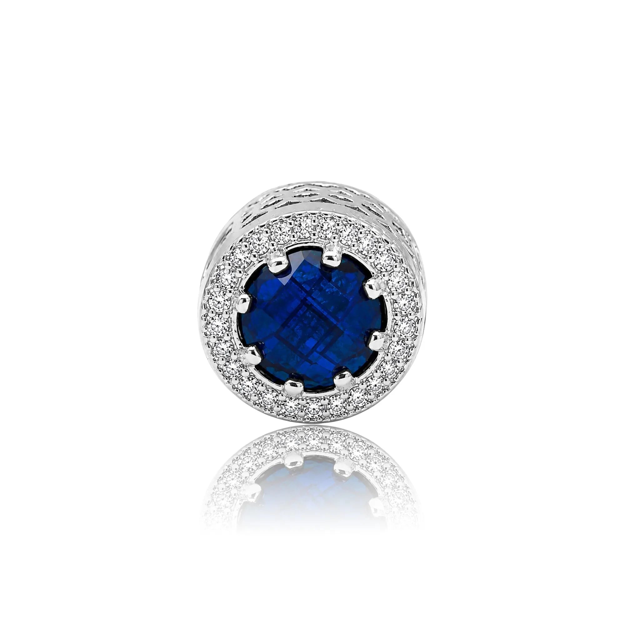 Fancy Blue Radiant Charm