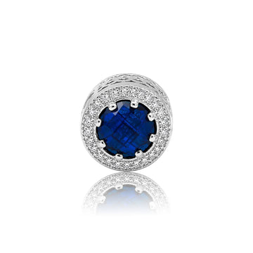 Fancy Blue Radiant Charm