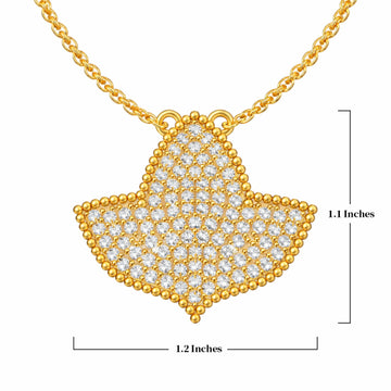 AKA Radiant Ivy Pavé Gold Necklace