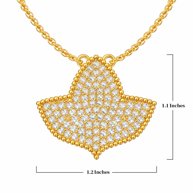 AKA Radiant Ivy Pavé Gold Necklace