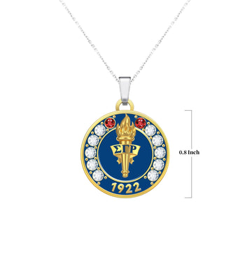 SGRho Founders' Day Silver Necklace