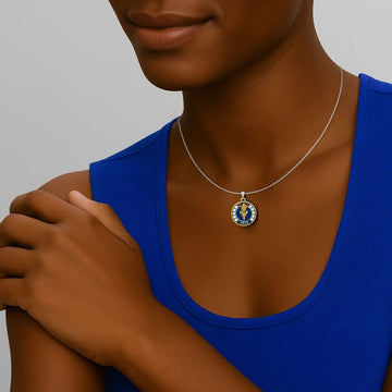 SGRho Founders' Day Silver Necklace