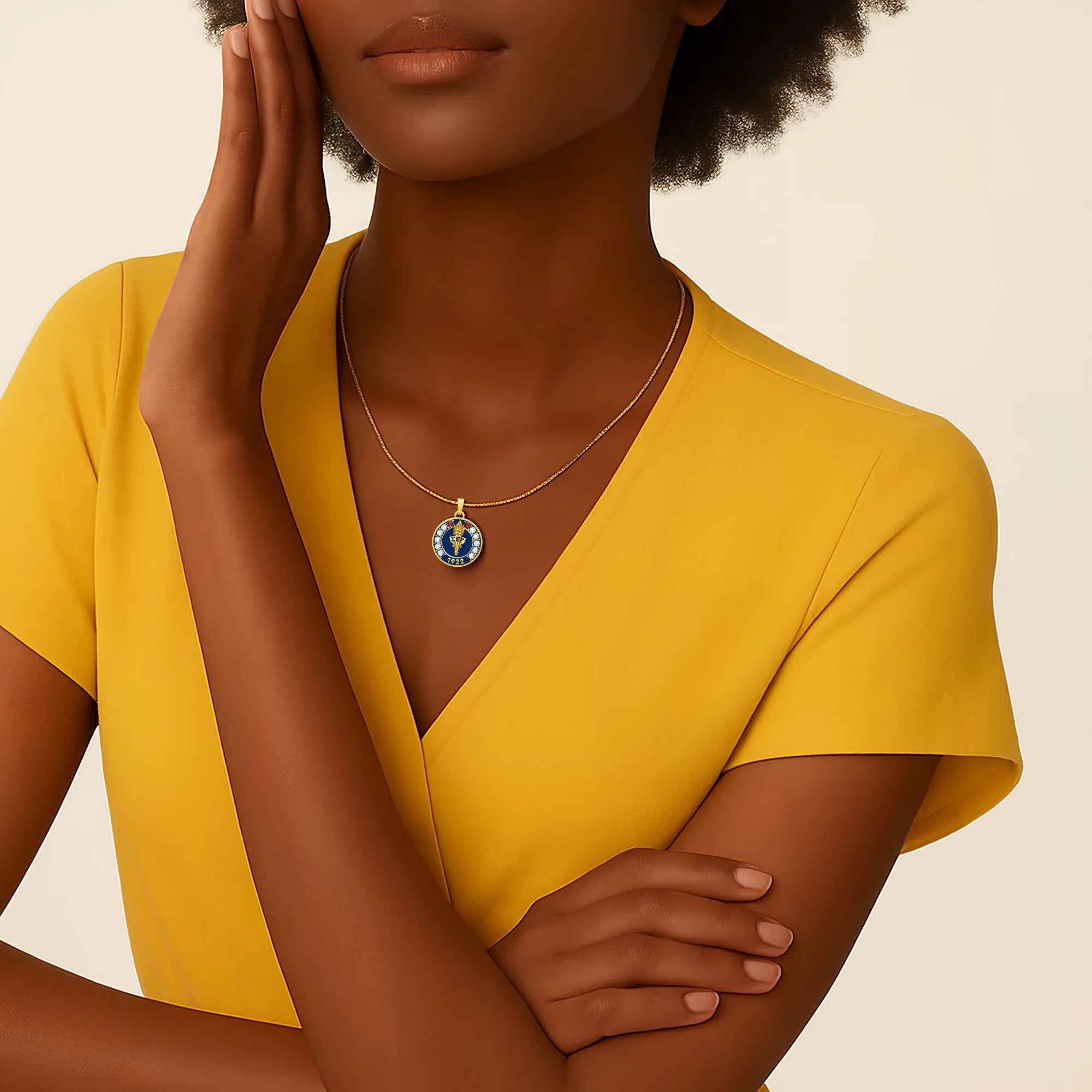 SGRho Founders' Day Gold Necklace