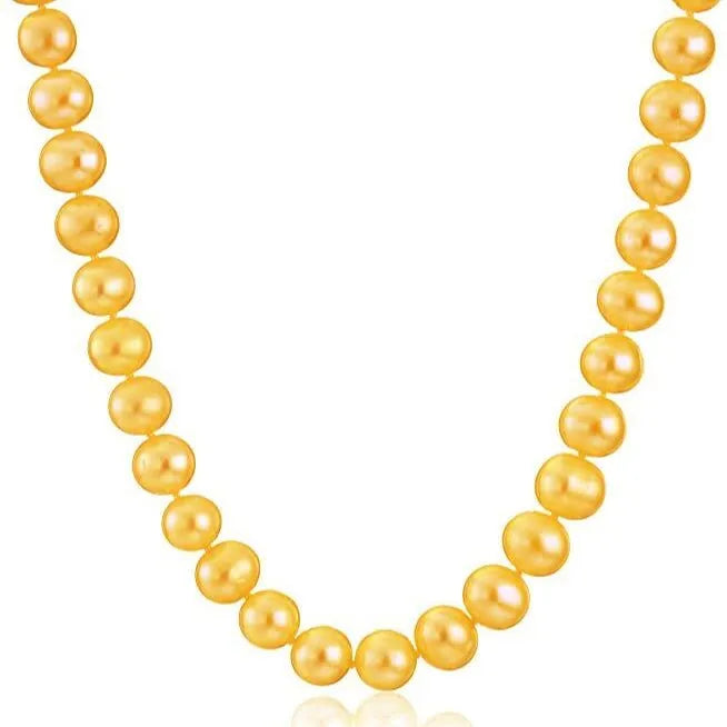 Freshwater Pearl Necklace in Gold - Gratia Pearl