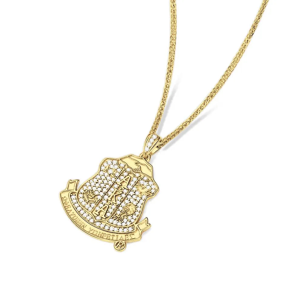 AKA Shield Gold Pendant (Chain Sold Separately)