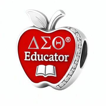 ΔΣΘ Educator Sterling Silver Charm (Fits Pandora) - Delta Sigma Theta