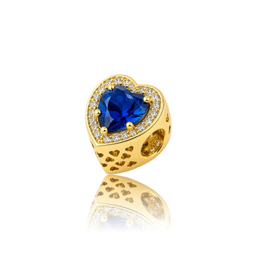 Gold I heart Blue