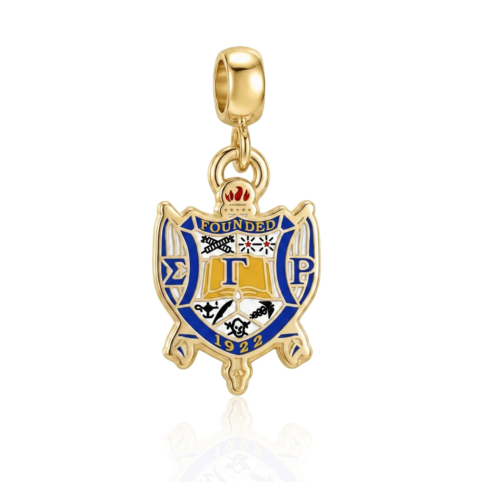 SGRHO Gold Shield Charm