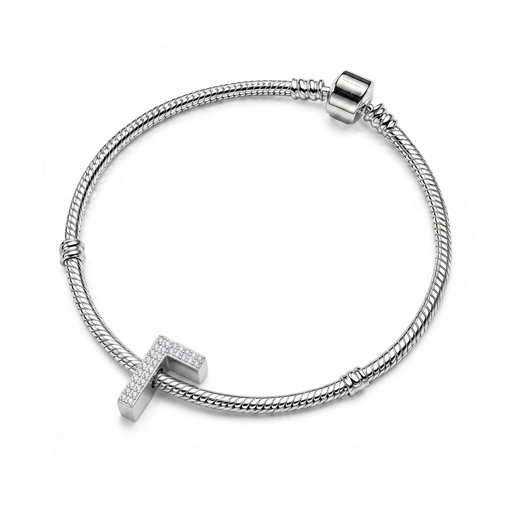 Silver Letter Γ / Gamma Charm
