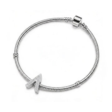 Silver Letter Λ / Lambda Charm